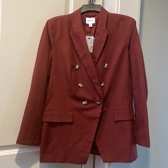 Nine West Burgundy Blazer - Picture 3 of 3